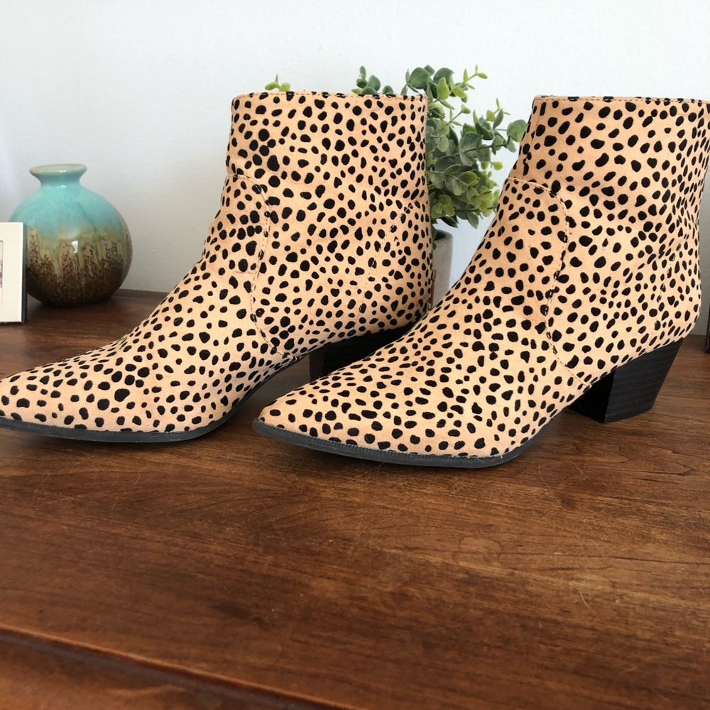 Leopard Print Booties